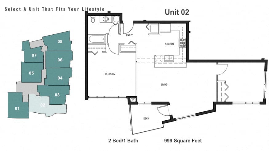 2x1 W/D floor plan